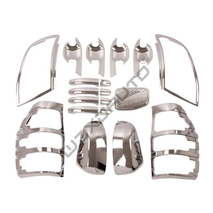 Kit de Accesorios Cromados para Coche WZXD: Cubiertas de Manijas, Embellecedores de Cuenco y Luces Decorativas - Product Image 1