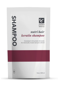 Shampoo quotidien à la kératine protecteur de couleur avec huile de ricin pour cheveux abîmés chimiquement - Product Image 2
