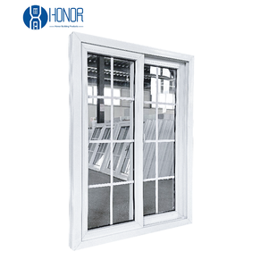 Honor chất lượng tốt nhất trượt cửa sổ nướng thiết kế đôi cửa sổ kính vật liệu xây dựng cửa sổ trượt - Product Image 1