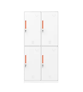 Hot Sale Metal Material Modern 4 Door Wardrobe Closet Designs Cheap Four Door Steel Locker