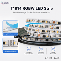 Tira de LED Direccionable de Alta Densidad TM1814 UCS2903 RGBW, 84/96 LED por Metro, DC12V/24V, PCB de 10mm, Iluminación Digital Flexible de Píxeles