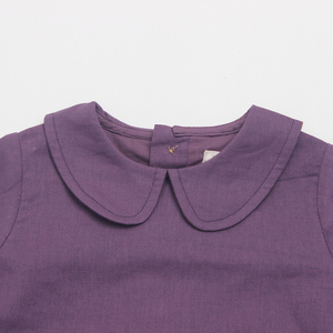 El nuevo diseño al por mayor de ropa de bebé establece mameluco de <span class=keywords><strong>lino</strong></span> para bebé de manga larga con botones - Product Image 3