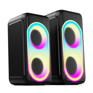 Portable Bluetooth <b>Speaker</b> With Colorful <b>Led</b> Light For Outdoor Karaoke And Fitness Use Rechargeable Battery Powered - Product Image 2