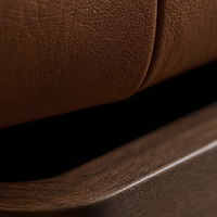 Grand canapé modulaire en cuir véritable, écologique, moderne et luxueux pour salon