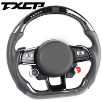 Volant en fibre de carbone modifié pour Volkswagen CC Golf 6 7 Sagitar Magotan Passat MK7 MK6 GTI GTD, années 2013-2019