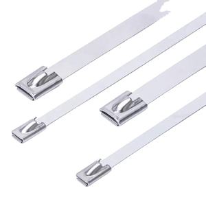 Attache-câble métallique à fermeture éclair, revêtement anti-échappement, 100 pièces, attache-câble multi-usages, attache-câble métallique à verrouillage, attache-câble en acier inoxydable de 4,6 mm - Product Image 4