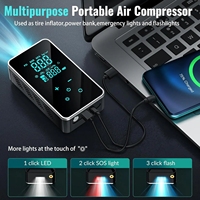 Pompe à air numérique intelligente portable pour pneus de vélo et de voiture, gonfleur de pneus numérique à écran tactile, vente chaude