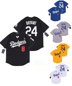 Camiseta de béisbol de hip hop de moda de alta calidad, nombre y número de jugador y logotipo con club hecho a medida, camiseta de béisbol, ropa deportiva