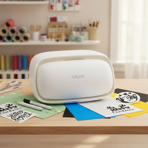 Likcut S501 Mini Découpeuse <span class=keywords><strong>de</strong></span> Vinyle, <span class=keywords><strong>Machine</strong></span> <span class=keywords><strong>de</strong></span> <span class=keywords><strong>Découpe</strong></span> Intelligente Bluetooth et Traceur pour Transferts Thermiques, Autocollants et Artisanat en Carton - Product Image 1