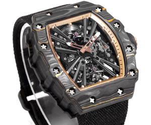 High End Popular Diving <b>Watch</b> Black Carbon Fiber Case Tourbillon <b>Watch</b> Canvas Strap Men's Mechanical <b>Watch</b> - Product Image 3