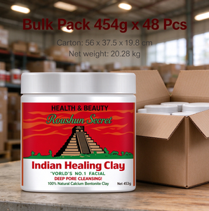 <span class=keywords><strong>Argile</strong></span> de guérison indienne secrète 454g 100% naturelle, bentonite de calcium, nettoyage en profondeur des pores, éclaircissement et élimination des imperfections - Product Image 4