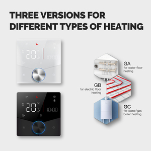 <span class=keywords><strong>Thermostat</strong></span> intelligent WiFi LangYeao Tuya 88x88mm, programmable hebdomadaire, compatible avec Alexa et Google Home pour chauffage au sol - Product Image 3