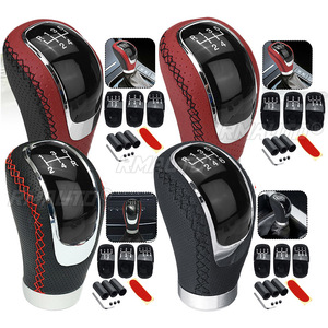 Palanca de Cambios Manual de 5/6 Velocidades, Pomo de Palanca de Cambios, Palanca de Cambios de Cuero PU Cosido, Universal para Autos Manuales - Product Image 2