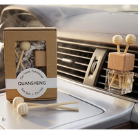 Flacon de désodorisant pour voiture avec logo personnalisé, flacons de parfum pour voiture, diffuseur d'arômes pour grille d'aération de voiture, flacon vide