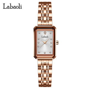 Nouvelle montre pour femme en acier rose doré, vente en gros - Product Image 4