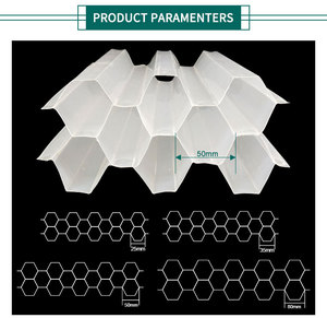 Separador de sedimentador de tubo de lámina inclinada de PP de plástico Hexagonal resistente a los rayos UV de 80mm para clarificador de tanque de sedimentación - Product Image 2