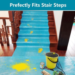 Film de protection de sol <span class=keywords><strong>Feutre</strong></span> auto-adhésif pour le déplacement, la construction de peinture, le bouclier de couverture temporaire Bois dur, carrelage, surfaces dures - Product Image 4