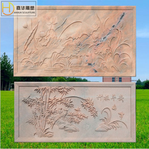 Relieve de Pared de Piedra Jiahua, Tallado con Figuras Antiguas de Estilo Chino, Arte Mural para Exteriores - Product Image 2