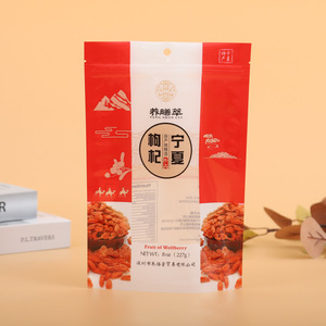 Tùy chỉnh táo tàu trái cây sấy khô rõ ràng cửa sổ Ziplock túi thực phẩm cấp phẳng dưới ngày bao bì túi - Product Image 5