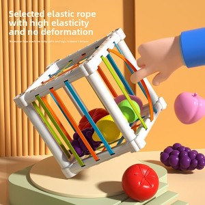 Juguete de Frutas con Forma de Arcoíris para Bebés, 6 Piezas, Reconocimiento de Colores, Habilidades Motoras Finas, Educación Temprana, Certificado EN71 CPC, Regalo - Product Image 3
