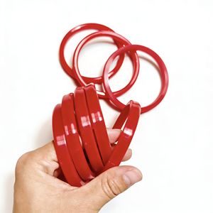 Junta Tórica de Silicona Plana de Caucho Rojo para Sellado de Cilindros, Venta Directa de Fábrica - Product Image 4