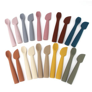 Juego de Cucharas para Bebés Libres de BPA, Aptas para Alimentos, 2 Tenedores y Cucharas de Alimentación para Bebés con Diseño de Animales para la Comida del Bebé - Product Image 2