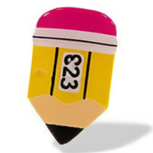 Lightweight Zi School Acrylic Hair Clips Calculator Pencil Apple Design Women Cartoon Back To School - Product Image 5