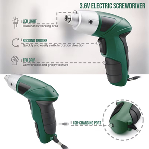Destornillador eléctrico de alta especificación, mini taladro recargable de 3.6V para herramientas de reparación DIY - Product Image 3