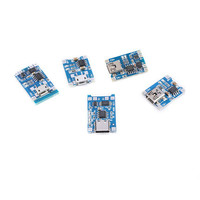 Módulo de carga de batería de litio MICRO/MINI/tipo-c 1A, protección de carga USB, dos en uno, TP4056