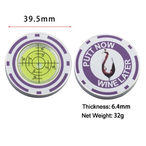 Marcador de Pelotas de Golf de Metal 2025 con Clip y Nivel, Personalizable con Logotipo, Doble Cara, Venta al por Mayor, OEM/ODM - Product Image 4