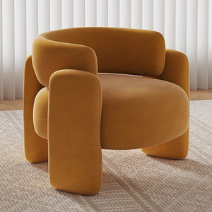 Sillas nórdicas de lujo de cuero dorado de madera <span class=keywords><strong>para</strong></span> banquetes, bodas, fiestas, <span class=keywords><strong>eventos</strong></span>, muebles de Hotel de terciopelo modernos duraderos <span class=keywords><strong>para</strong></span> sala de estar - Product Image 3