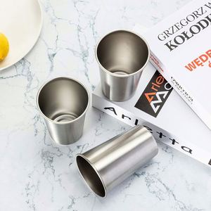 Mug en acier inoxydable à paroi simple personnalisable, petit gobelet à shot, tasse à bière pour les fêtes, pour l'eau et les boissons - Product Image 5