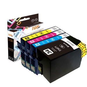 Topjet t3471 t3472 t3473 t3474 34xl tương thích màu <span class=keywords><strong>Ink</strong></span> Cartridge cho Epson lực lượng lao động Pro WF-3725DWF 3720dwf máy in phun - Product Image 1