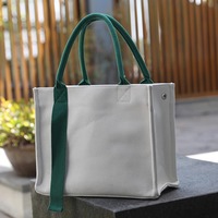 Sac fourre-tout en toile de qualité PP réutilisable et tendance avec logo personnalisé, motif de dessin animé, poignée longue pour femmes, usage quotidien