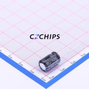 Condensador Electrolítico de Aluminio de Orificio Pasante ECR1HLH101MLL080011, Orificio Pasante, D8xL11.5mm 100uF 20% 50V 3.5mm - Product Image 1