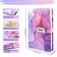 Ensemble de cadeaux pour femmes carnet de notes avec mot de passe bracelet de poche à stylo en marbre journal intime avec code de verrouillage coffret cadeau pour femmes