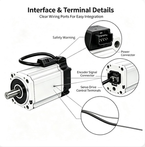 Kit de Motor Servo Panasonic de 750w 400w con Controlador MHMJ122G1E4, Motor Servo de 1.2kw y Controlador MHMJ122G1E4 - Product Image 3