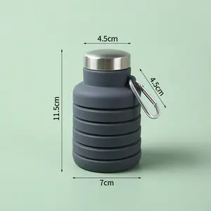 Environmentally Friendly Collapsible Water Bottle 2023 Hot Sale BPA Free Food Grade Travel Silicone Foldable Sport Drinking Bott