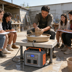 Top Selling 300W 230.4Wh Outdoor <b>Backup</b> Solar Generator Station <b>Battery</b> AC/USB Ports LCD Screen MPPT Controller Pure - Product Image 5
