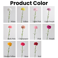 Nouvel Arrivage – Œillets en Latex Effet Naturel à Tige Unique, Fleurs Artificielles Hydratées pour Décoration Intérieure, Remise de Diplôme, Thanksgiving
