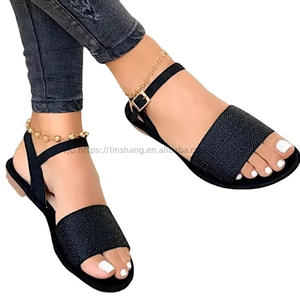 Factory Wholesale Summer New Flat 40-43 Large Size Casual Sandals Women's Sandals - Product Image 4