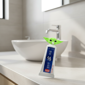 2026 Más Vendido Lindos Elfos Verdes Bebé Yoda Tapa de Plástico para Pasta de Dientes Juguetes Más Populares de TikTok Accesorios Creativos Divertidos Unisex 14 Años - Product Image 4