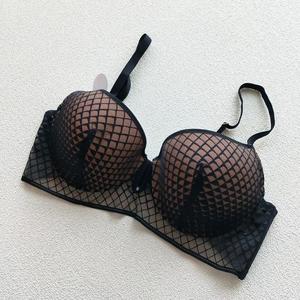 Lingerie Sexy donna <span class=keywords><strong>reggiseno</strong></span> imbottito in pizzo e brevi set taglia 2 pezzi intimo completo tazza 75-85 coppetta D - Product Image 4