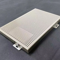 Panneau solide en aluminium perforé sur mesure au prix d'usine pour façade de bâtiment
