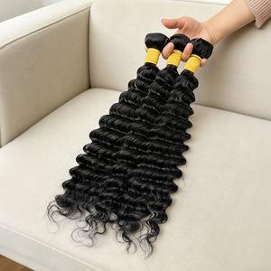 Oferta Especial: Cabello Humano Virgen Brasileño 100% Natural, Ondulado Profundo, de 16 a 36 Pulgadas, Paquetes de Cabello Crudo Sin Procesar para Estilos de Mujeres Negras - Product Image 2