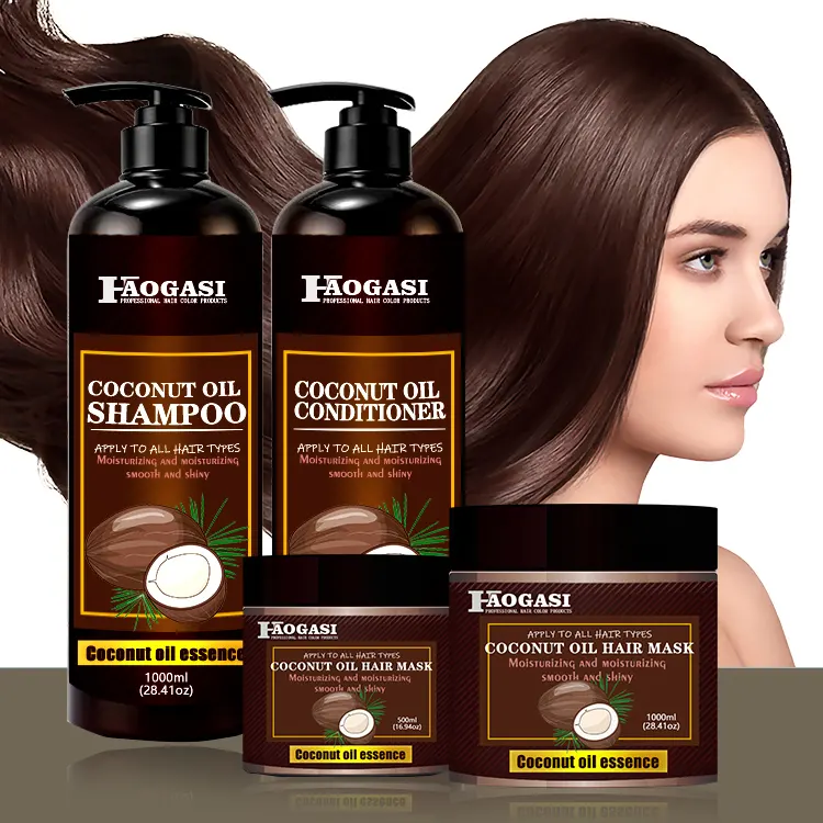 Oem Natuurlijke Reparatie Kokosolie Haarmasker Shampoo Conditioner Haarverzorgingsproduct Met Natuurlijke Argan Olie Formule