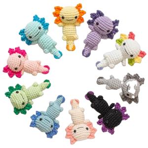 Personalizado Plushie anfibios lagarto Albino <span class=keywords><strong>Ajolote</strong></span> Peluche Axolotl mascota de peluche Crochet Animal Amigurumi bebé suave juguetes muñeca - Product Image 1
