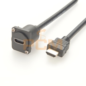 Câble vidéo haute vitesse HD 4K 60Hz UHD 10,2 Gbps pour panneau de montage, compatible avec les plaques frontales carrées, format <span class=keywords><strong>XLR</strong></span> et montage sur châssis - Product Image 2