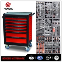 Armoire à outils HONGFEI en acier robuste, garantie 3 ans, pour atelier automobile, armoire de rangement, directement de l'usine
