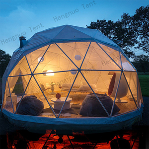 Tubo di acciaio <span class=keywords><strong>per</strong></span> il tempo libero all'aperto Eco Resort Hotel Domo cupola geodetica <span class=keywords><strong>tenda</strong></span> di lusso Glamping <span class=keywords><strong>per</strong></span> campeggio - Product Image 2